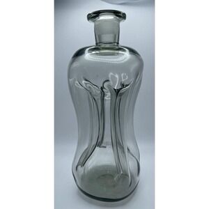 Holmegaard Kluk Kluk Indented Clear Glass Decanter-No Stopper VINTAGE